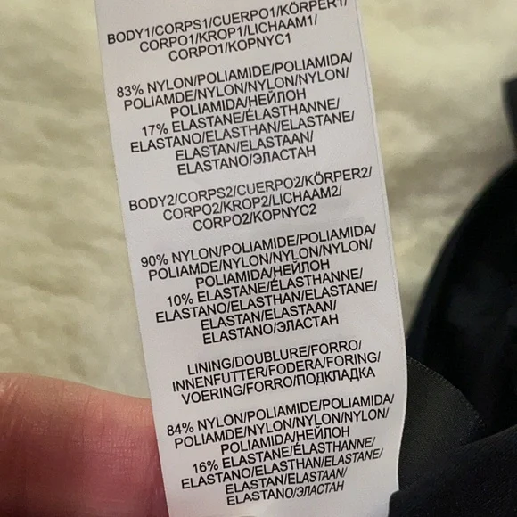 NWT La Blanca Island Goddess Black Off the Shoulder One Piece Swimsuit Size 8 - Picture 11 of 16